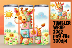Sublimation Tumbler Template 20oz , Animals Product Image 1