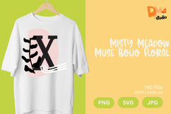 Misty Meadow Muse Boho Floral Monogram Product Image 1