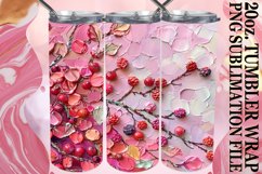 Flower and Fruit 3D Wrap for 20oz Product Image 1