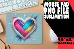 CHEERFUL MOUSE PAD SUBLIMATION INSPIRATION, Heart Product Image 1