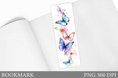 Butterflies Bookmark Design. Butterfly Bookmark Sublimation Product Image 1