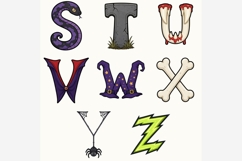 Halloween Kids Alphabet PNG Bundle | Cute A-Z Spooky Letters Product Image 3
