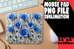 Petal Perseverance: 3D Sublimation Mouse Pad Product Image 1