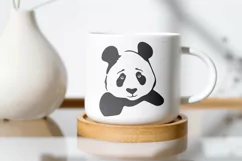 Panda svg, Panda head svg, Cute panda svg, png files Product Image 4