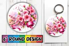 Radiant Ornaments Circle Sublimation PNG, Flowers Product Image 1