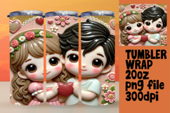 Handcrafted 20oz Tumbler Design , 3D Characters Product Image 1