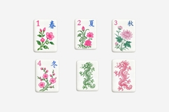 Mahjong Tiles Clipart Bundle | 41 PNG Files Product Image 7