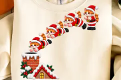 Christmas Cat PNG, Funny Christmas PNG, Cat Sublimation Product Image 2