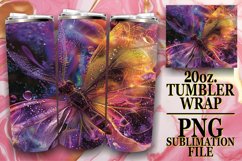 Sparkling Butterfly Pattern for Teardrop Earrings 20oz Product Image 1