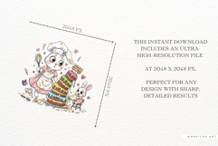 Mother's Day Bunny Clipart Product Image 5