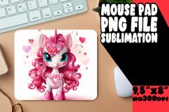 Dreamy Colorful Unicorn Fantasy Mouse Pad Product Image 1