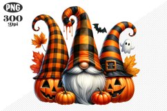 Halloween Gnomes Sublimation - Clipart PNG Design Product Image 1