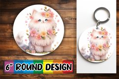 Charming Watercolor Cat Lover Coaster Product Image 1