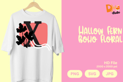 Hallow Fern Boho Floral Monogram Product Image 1