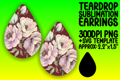 Stylish Teardrop Design for DIY , Flower Pattern Product Image 1