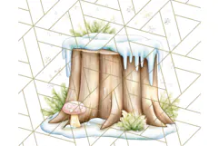 Cute Arctic Animal Clipart PNG, Cute Winter Animals Png Product Image 2