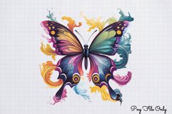 Smoke Butterflies Clipart PNG Product Image 1