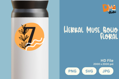 Herbal Muse Boho Floral Monogram Product Image 1