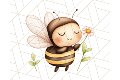 Adorable Bee Clipart PNG, Kawaii Bumblebee Illustrations Product Image 2