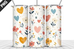 Lovely Hearts Tumbler Design | Valentine&#039;s Day Tumbler Wrap Product Image 3