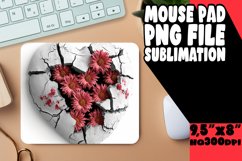 Elegant Petal Heart Mousepad Design Product Image 1