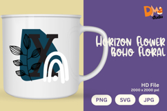 Horizon Flower Boho Floral Monogram Product Image 1