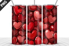 Valentines Love Skinny Tumbler PNG Wrap| Valentines Tumbler Product Image 3