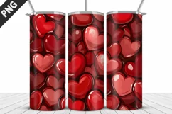 Valentines Love Skinny Tumbler PNG Wrap| Valentines Tumbler Product Image 3