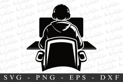 Gaming Streamer SVG | SVG Cut files | Cricut Product Image 1