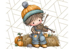 Woodland Autumn Parade Clipart PNG Fall Animals Product Image 2
