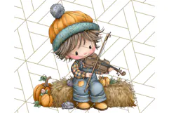 Woodland Autumn Parade Clipart PNG Fall Animals Product Image 2