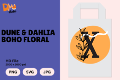 Dune &amp; Dahlia Boho Floral Monogram Product Image 1
