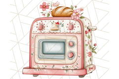 Cottagecore Kitchen Clipart, Vintage Country Floral Kitchen Product Image 2