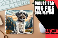 Cute Canine Adventure Mouse Pad Sublimation Product Image 1