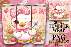 ENCHANTING DREAMS 20oz TUMBLER WRAP, Cute Goose Product Image 1
