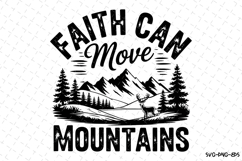 Faith can move Mountains Svg | Quotes Svg | Svg Cut Files Product Image 1