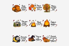 Autumn Planner Stickers Clipart Bundle | Fall Bucket List Product Image 3