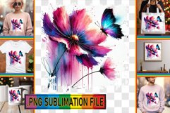 RADIANT TSHIRT Designs Sublimation, Butterfly Product Image 1