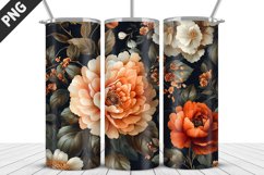 Rose Flowers Tumbler Wrap | Sublimation Design | Tumble PNG Product Image 1