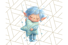 Santa’s Pajama Day Clipart, Cute Christmas Bedtime PNG Product Image 2