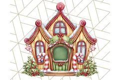 Christmas North Pole Village PNG Clipart, Cute Holiday Art Product Image 2