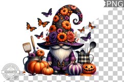 Halloween Kitchen Gnome Sublimation - Clipart PNG Design Product Image 1