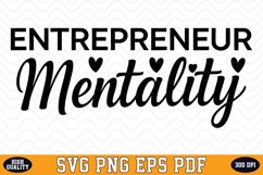 Entrepreneur Mentality SVG | Quotes | SVG Cut files Product Image 1
