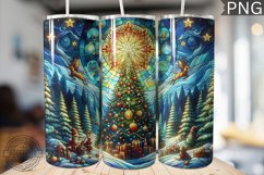 Christmas Tree Tumbler Wrap Design |High Quality 300 Dpi Product Image 1