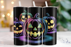 Halloween Pumpkin Tumbler Wrap | Sublimation | Tumblers Product Image 1