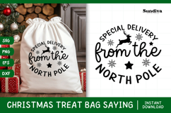 Christmas Treat Bag Quote SVG | Special Delivery Product Image 1
