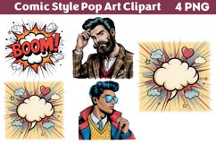 Comic Style Pop Art Sublimation Clipart PNG Product Image 1