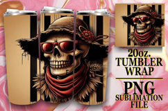 Radiant Adventures 20oz tumbler wrap, Skull Product Image 1