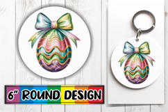 Timeless Keychain Round Style PNG, Easter Egg Product Image 1