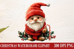Christmas Gnome Clipart, Winter Clipart Product Image 1